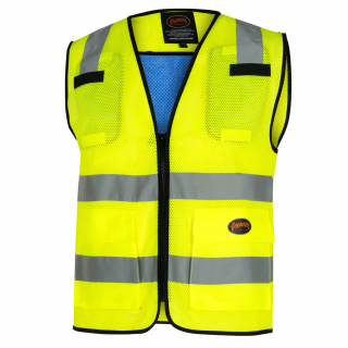 Surewerx Class 2 Safety Vest w/Cooling Panels – Hi-Vis Yellow 